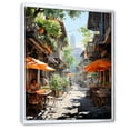 thumbnail image 2 of Designart "Rhythms of the Thai Market I" Cityscapes Floater Framed Canvas Wall Art, 2 of 7