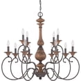 thumbnail image 5 of Traditional Twelve Light Chandelier in Rustic Black Finish Bailey Street Home 71-Bel-1809258, 5 of 7