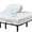 White-Split Top Cal King (split 32-34 inches from Head), variant on Split Top Queen Waterproof Mattress Protector 60x80 14 Deep Pocket Fitted Sheet Style Brushed Polyester White Quilted Washable
