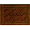 thumbnail image 1 of Ahgly Company Machine Washable Indoor Rectangle Southwestern Yellow Country Area Rugs, 4' x 6', 1 of 4