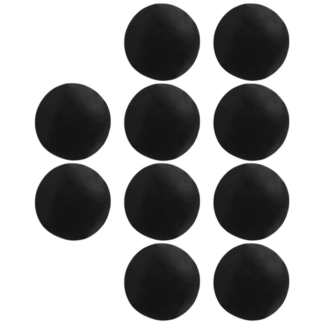 kurtrusly 10x Black Easy To Clean Round Non-stick Pan Mat – Enjoy Cooking Without Cleanup High Temperature black 1Set