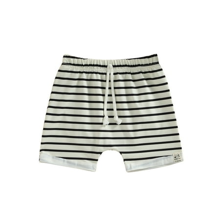 

Jkerther Toddler Baby Boy Shorts Summer Stripe Lightning Print Athletic Shorts Elastic Jogger Casual Shorts 0-3T