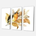 thumbnail image 3 of Designart Robin Bird and Autumn Flowers Canvas Wall Art, 3 of 4