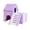 A003- Purple, variant on Small Pet Supplies, Hamster House, Two Level Pet Hut, Pet House with Ramp, Hamster Hideout, Pink 6X6X5 Inch Eva Foam Chew Resistant Pet Sleeping Hut, Indoor Pet Hideout Cage