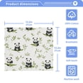 thumbnail image 4 of Wobogo Lovely Panda with Bamboo Square Cotton Towel Set of 4 Soft and Skin-friendly with Good Absorbency 12×12in, 4 of 9