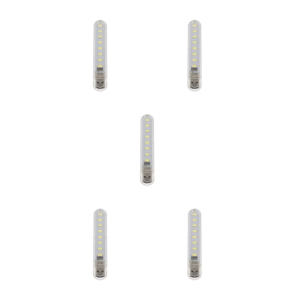 Methold Mini lámparas USB, luces de libro de eficiencia, suministros adorables para vacaciones, lámpara de noche personalizada, luz blanca para acampar Type2 NO2