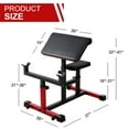 thumbnail image 5 of Mikolo Adjustable Weight Bench, Preacher Curl Bench, Roman Chair, Workout Bench for Home Gym(2023 NEW), 5 of 8