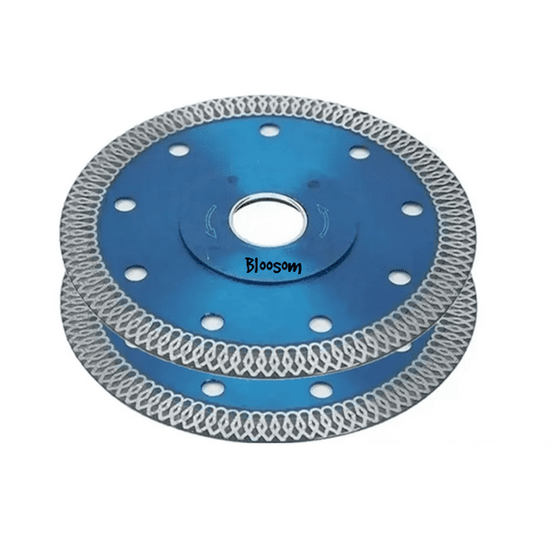 Par Discos Bloosom Diamante, Mármol, Granito, Porcelanato, Cerámica 2pcs Plata con Azul