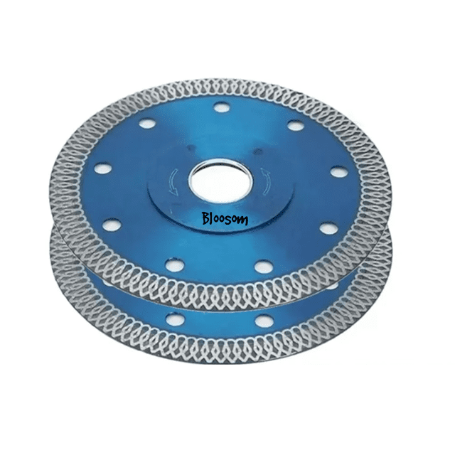 Par Discos Bloosom Diamante, Mármol, Granito, Porcelanato, Cerámica 2pcs Plata con Azul