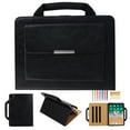 thumbnail image 1 of iPad Pro 12.9 inch 2020 Handbag Case 4th Generation, Dteck Smart Multi-Angle Stand Magnetic PU Leather Bag Folio Cover with Handle Document Pocket Hand Strap Pencil [Auto Wake/Sleep], Black, 1 of 1