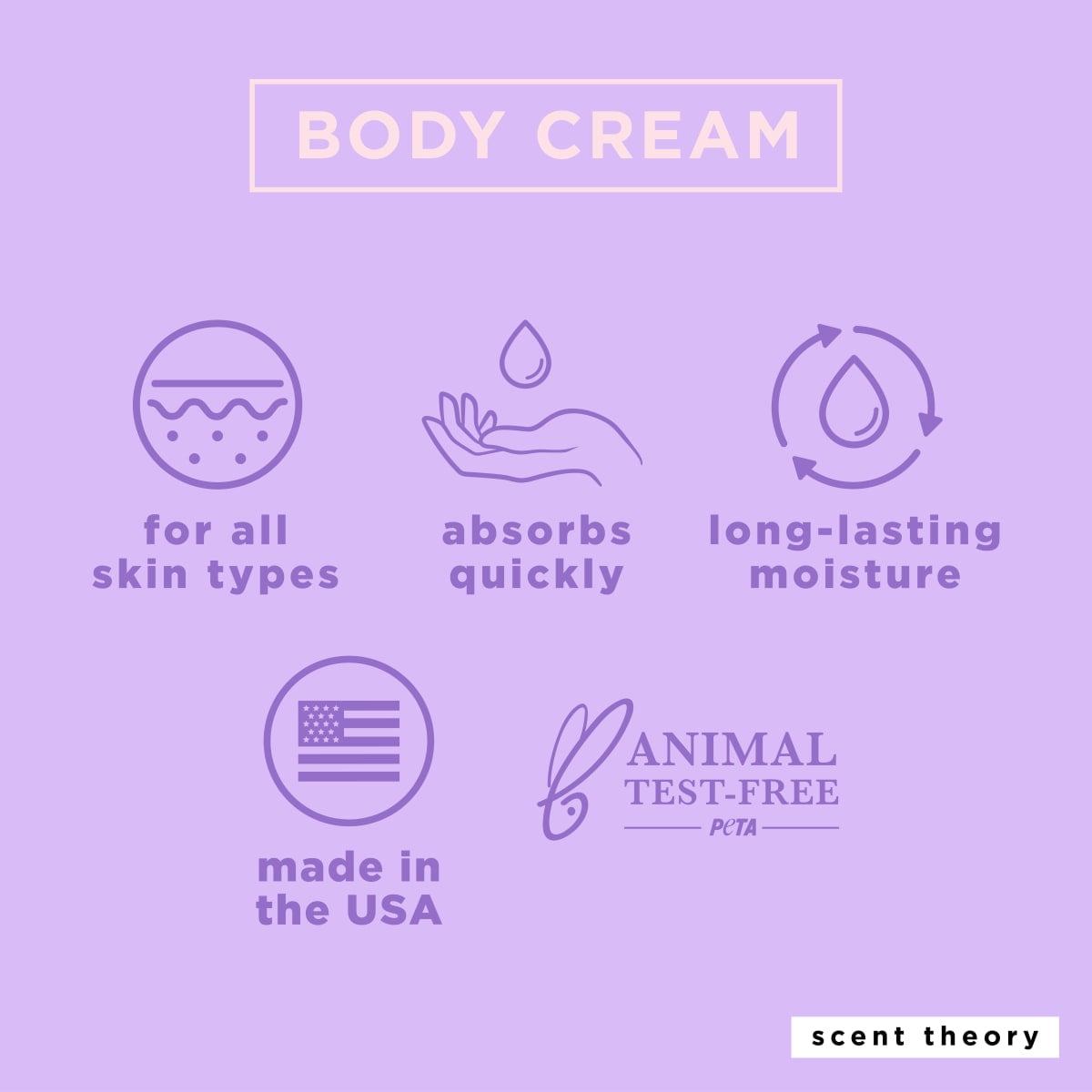 Scent Theory Hand and Body Cream with Shea Butter for All Skin Types, Coconut Dreams, 8 oz