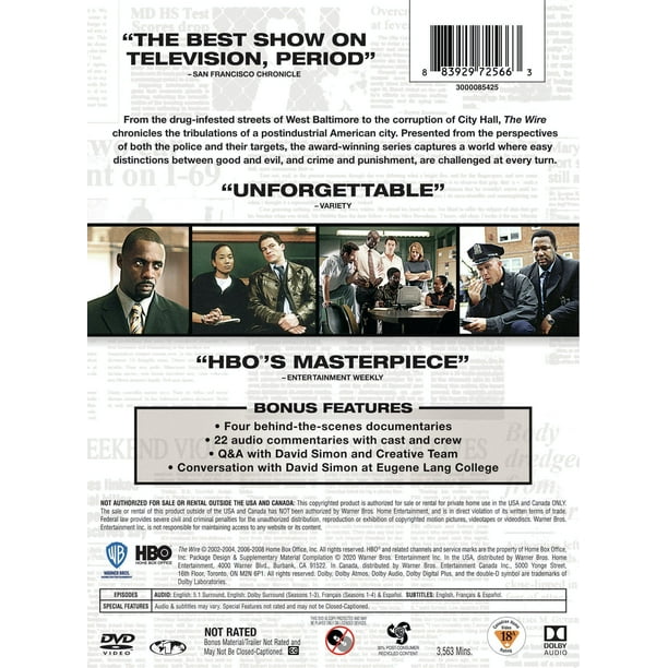 The Wire: The Complete Series (Box Set) [DVD] - Walmart.ca