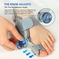 thumbnail image 3 of Bunion Corrector for Women Men Big Toe, Adjustable Knob Bunion Corrector for Bunion Relief, Orthopedic Toe Straightener with Anti-slip Heel Strap and Silicone Pad, 3 of 13