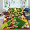 thumbnail image 2 of ¡Hombre Cometa, Infierno Sí! Conjunto de sábanas temático, trío de piezas, cómodo y amigable con la piel, diseño único, regalo de decoración para el hogar para familiares, amigos y fans,140cm *210cm, 2 of 6