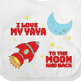 thumbnail image 4 of Inktastic I Love My Yaya to the Moon and Back Boys or Girls Baby Bib, 4 of 4