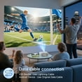 thumbnail image 6 of CEBORY Mini Projector with 5G WiFi and Bluetooth, 4K Support 1080P Movie Projector (Projector Screen and Tripod Included), Portable Video Projector with HDMI/ USB/ Smartphone for Home Theater/Outdoor, 6 of 9