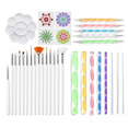 thumbnail image 5 of 33pcs Mandala Dotting Tools Set for Painting Rocks,Painting Rocks Dot Kit,Mandala Stencils,Acrylic Stick,Point Drill Tool,Plus Stencil, 5 of 5