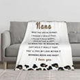 thumbnail image 6 of Nana Blanket Gifts from Granddaughter,Birthday Gifts for Nana,Nana Gifts, Gifts for Grandma,Happy Birthday Gifts for Nana,Nana Gifts from Grandkids, Grandson,Presents Nana Blanket Throw 50"x60", 6 of 6