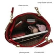 thumbnail image 5 of MKF Collection Savannah Women’s Tote Bag With Wristlet Wallet, Vegan Leather Shoulder Bag Purses and Handbag 2 Pcs By Mia K- Brown, 5 of 5
