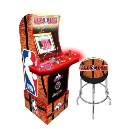Arcade1Up NBA Jam Arcade with Riser + Stool