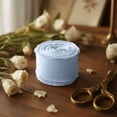 thumbnail image 3 of Ruffled Edge Iridescent Fishtail Organza Ribbon, Lace Trim Pleated Ribbon for Women's Day Decor, DIY Hair Bow Party Garland Wedding Decoration Craft Supply, Blue, 3 of 5