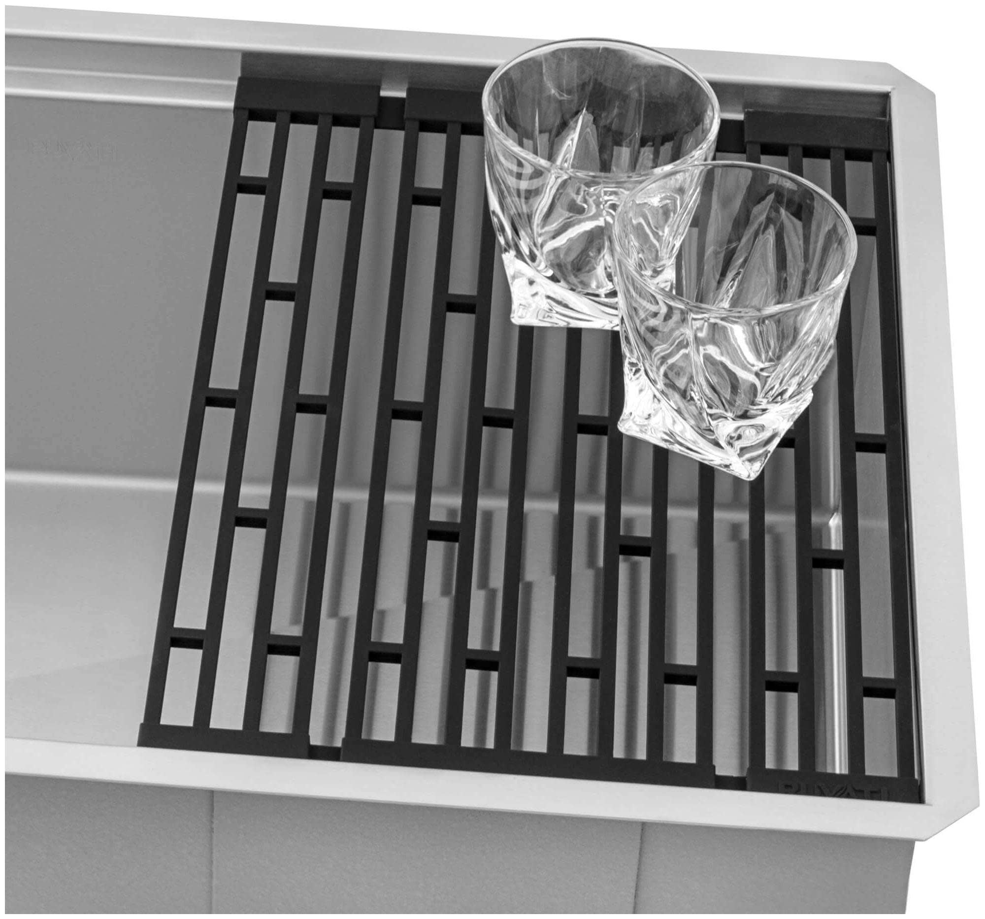 Ruvati USA RVH8584 30 in. Workstation Slope Bottom Offset Drain Undermount 16 Gauge Kitchen Sink