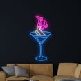 thumbnail image 4 of Handmadetneonsign Cowgirl Boots Martini Neon Sign, Martini Cocktail Wall Art Decor, Home Bar Pub Wall Decor, 4 of 5