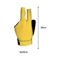 thumbnail image 4 of funtasica 3 Fingers Billiard Glove Open Pool Cue Glove Lightweight Breathable Universal Cue Separate Finger Gloves Snooker Cue Gloves Yellow, 4 of 8