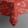 thumbnail image 3 of Merry Christmas Table Cloth Wrinkle Resistant Washable Tablecolths Table Covers Christmas Tree Santa Claus Table Cover for Party Picnic Dinner Decor Rectangle,60x84inches, 3 of 5