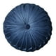 thumbnail image 3 of Cojín redondo con pliegues y diseño de calabaza para el suelo del sofá Peluche azul oscuro, 3 of 9