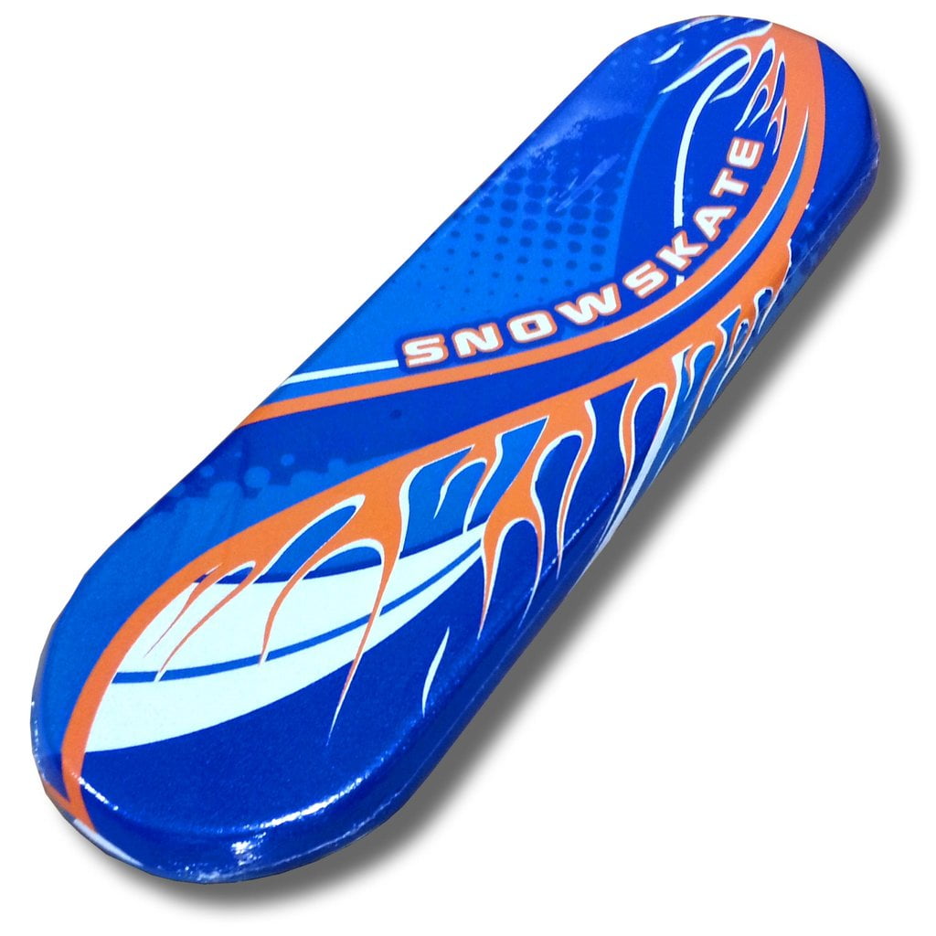 Slick Bottom Foam 27" Blue and Orange Snowskate Snowboard by