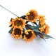 thumbnail image 4 of 6 cabezas de seda artificial ramo de girasol flores de crisantemo decoración del banquete de boda DIY GeweYeeli JJ16816-00, 4 of 7