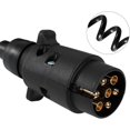 thumbnail image 3 of Plug-N-Play Trailer Adapter With Corrosion Resistance And Stretchable Length, 7 Way To 4 Pin Extension Cord For Caravan Rv, Durable And Waterproof With 2 M Working Line And 1.6 M, 3 of 5