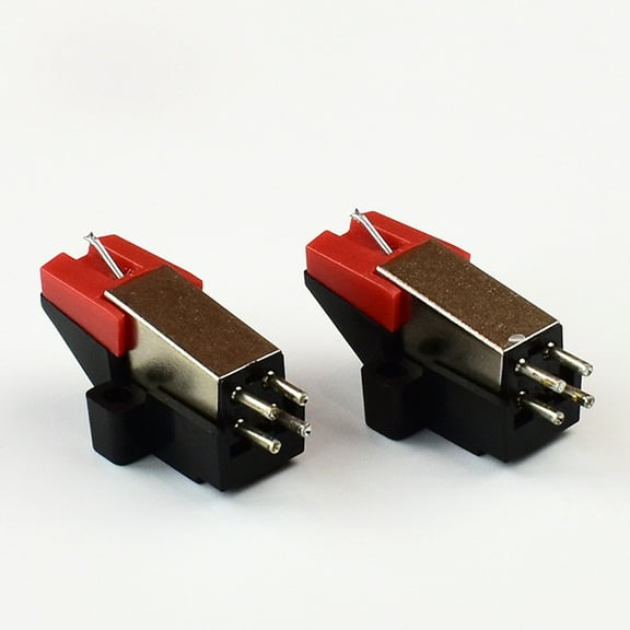 2 Pcs Vinyl Turntable Cartridge with Needle Stylus for Vintage LP Record Player