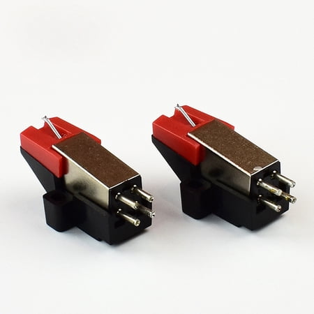 2 Pcs Vinyl Turntable Cartridge with Needle Stylus for Vintage LP Record Player
