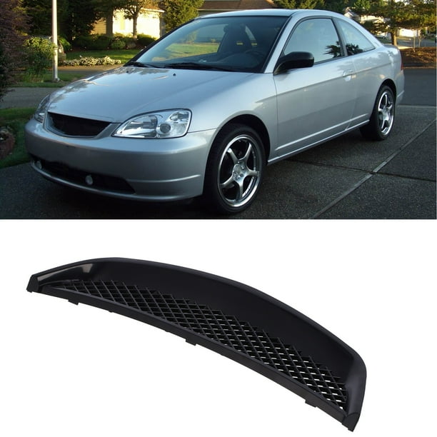 Campa Delantera Delantera Grilla de Malla en la parrilla Black Hood Fit Para 2/4 Door 2001-2003