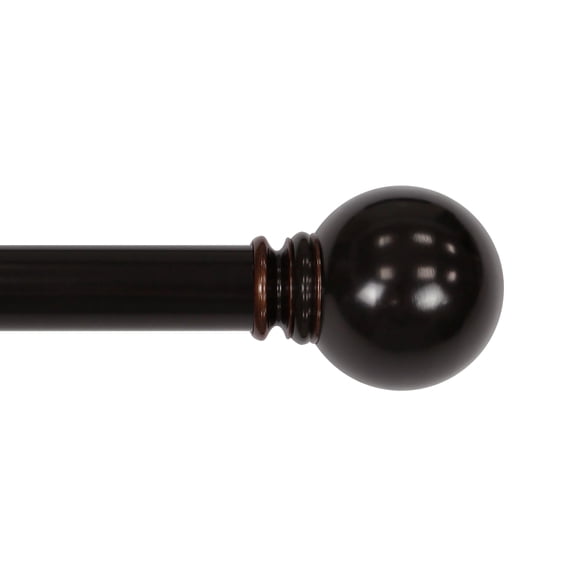1" Ball Finial Set Oil Rubbed Bronze 50"-144"