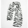 thumbnail image 2 of Black White Chiffon Strips Striped Women Shawl Scarves Wrap Pashmina Gif G2942, 2 of 6
