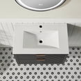 thumbnail image 6 of 30" Black Wall Mounted & Floating Single Vanity with Ceramic Sink, 6 of 6