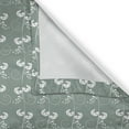 thumbnail image 5 of Ambesonne Green Grommet Curtain, Victorian, 50" x 72", Pale Sage Green White, 5 of 6