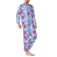 thumbnail image 2 of Fotbe coffee love cup winter Pattern Long Sleeve Pajama Set for Men,Sleepwear Set,2-piece Loungewear Set,Soft PJs Comfy Nightwear with Pockets-Medium, 2 of 7