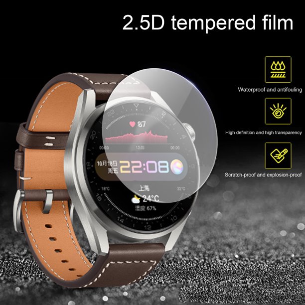 Gwong Electrónica CUBIERTA DE PROTECTOR DE PERSONA DE SMARTHATCHT SMARTWATCK TRANSPARENTE DE LA CLARIDAD DE ALTA CLARIDAD TRANSPARENTE DE 2 UNCOS PARA HUAWEI WATCH 3 PRO