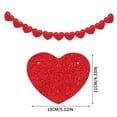 thumbnail image 3 of YujiCraft Valentine's Day Party Love Garland, 10 ft Peach Heart Banner for Wedding, Anniversary, Celebration, Home Decoration,, 3 of 7