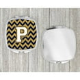 thumbnail image 4 of Letter P Chevron Navy Blue and Gold Compact Mirror CJ1057-PSCM, 4 of 4