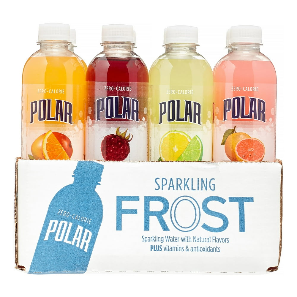 Polar Sparkling Frost Water, Variety Pack, 17 Fl Oz, 12 Count Walmart