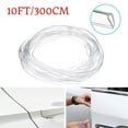 thumbnail image 1 of 10ft Clear Strip Car Door Edge Trim Molding Rubber Guard Scratch Protector Decor Scratch Protector Auto Door Styling Mouldings, 1 of 11