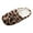 Coffee, variant on Women's Leopard Fuzzy Slippers Winter Warm Comfortable Memory Foam Non Slip Indoor House Shoes