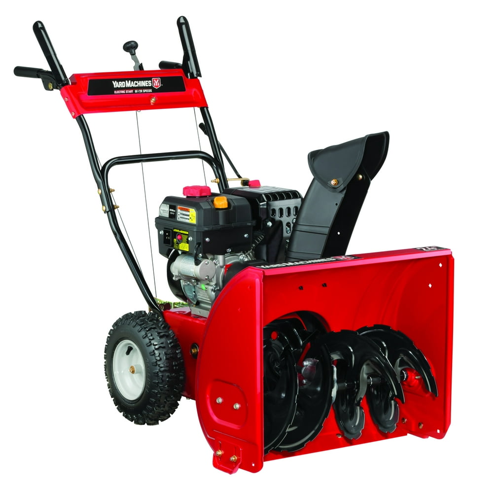 Yard Machines 24" TwoStage Snow Blower with Electric Start Walmart