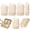 Beige, variant on 6-Piece Expandable Space-Saving Packing Cubes, Water-Resistant Luggage Organizer Set with Mesh Window, Travel Bags for Suitcase Clothing Shoes