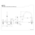 thumbnail image 2 of Kingston Brass KB772 8-Inch Centerset Kitchen Faucet, Polished Chrome, 2 of 2